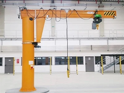 Solusi Teknis Jib Crane yang Dipasang di Pilar Listrik untuk Pelanggan UE